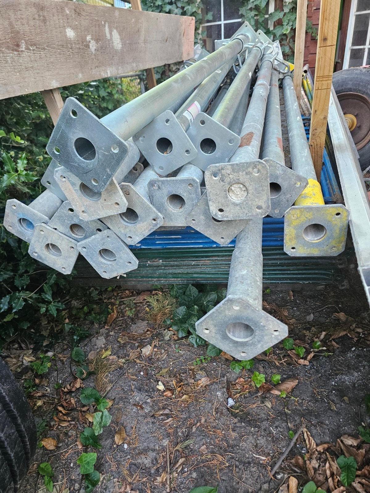 20 stuks bouwstempels te koop, Doe-het-zelf en Verbouw, Ophalen, Gebruikt, Overige typen, Minder dan 2 meter