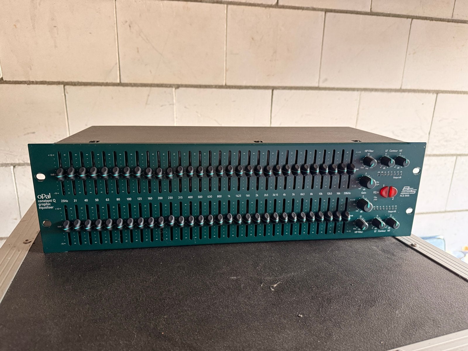 BSS FCS-966 Dubbele Opal 30 bands graphic equalizer, Ophalen of Verzenden, Zo goed als nieuw