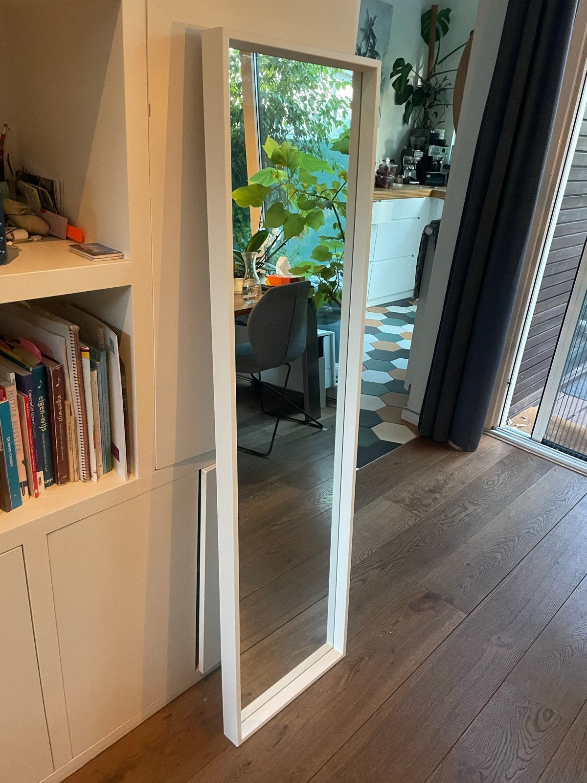 IKEA NISSADAL spiegel 40x150 cm, Huis en Inrichting, Woonaccessoires | Spiegels, Ophalen, Minder dan 50 cm, 100 tot 150 cm, Zo goed als nieuw