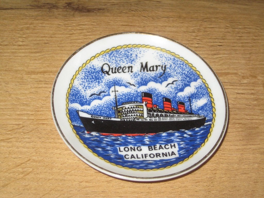klein bordje queen mary long beach california, Ophalen of Verzenden, Zo goed als nieuw, Overige typen