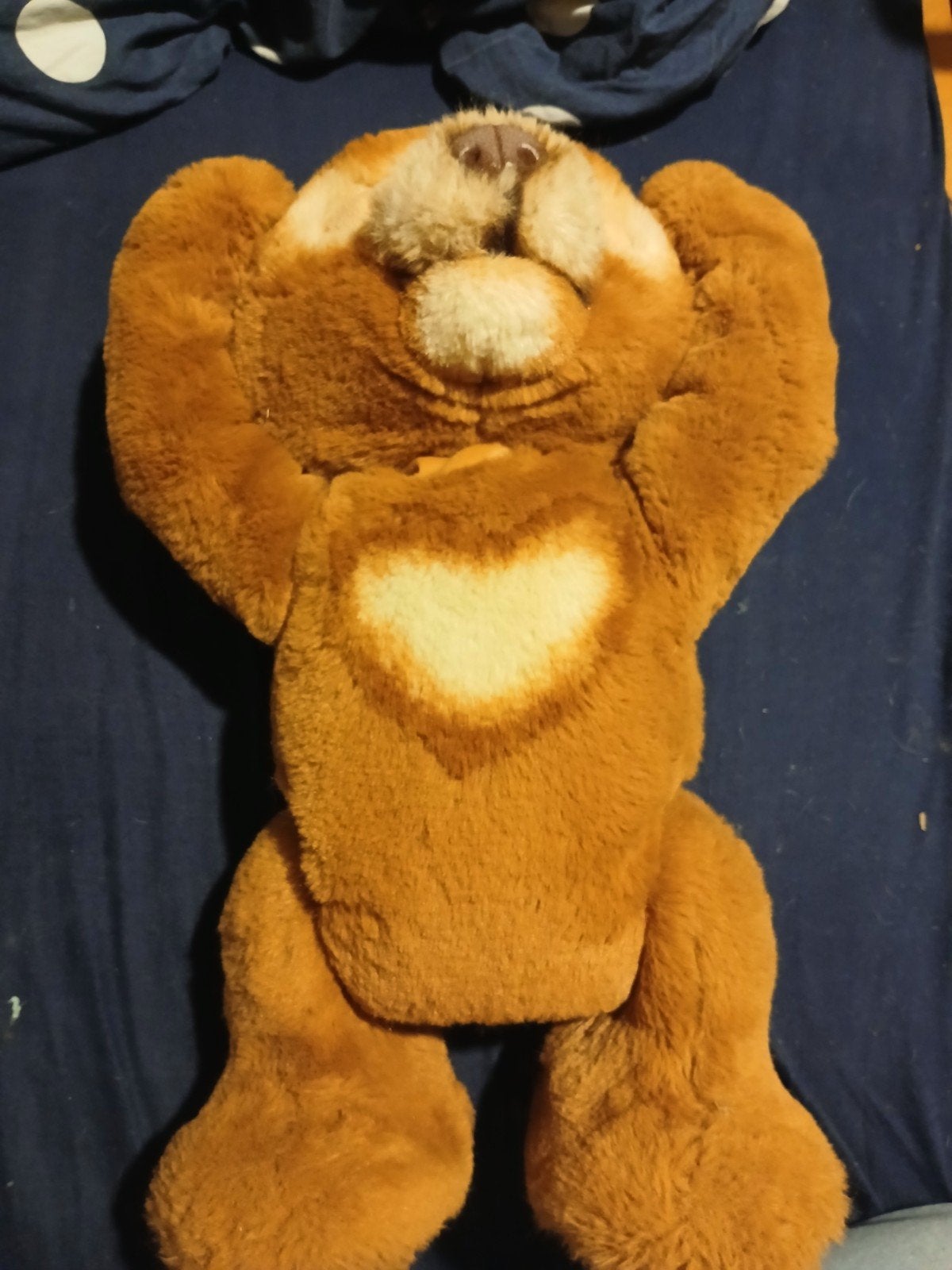 pratende/bewegende teddy bear, Ophalen, Zo goed als nieuw, Stoffen beer, Overige merken