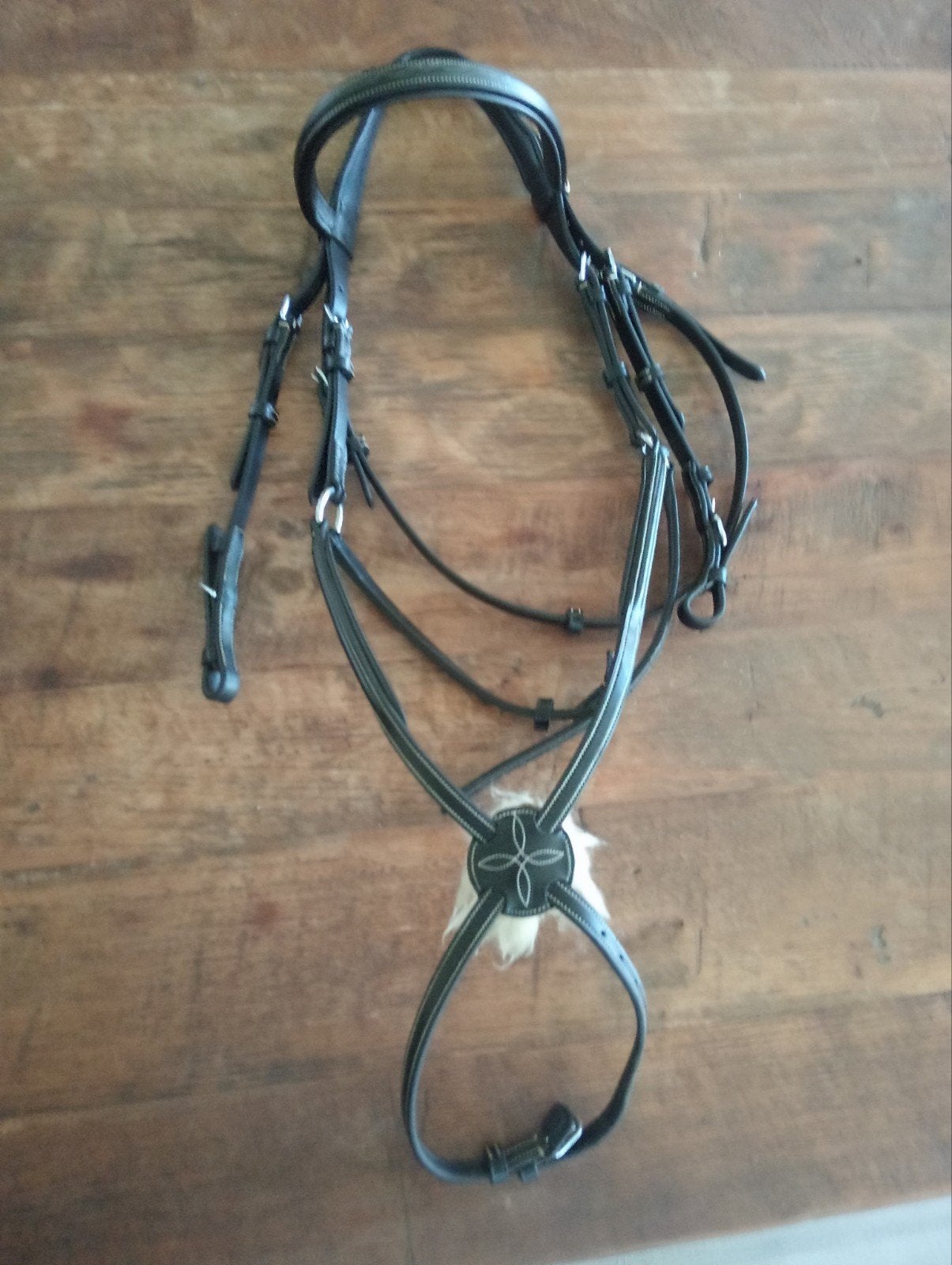 Mexicaans hoofdstel zwart., Dieren en Toebehoren, Paarden en Pony's | Hoofdstellen en Tuigage, Ophalen, Hoofdstel, Springen, BR