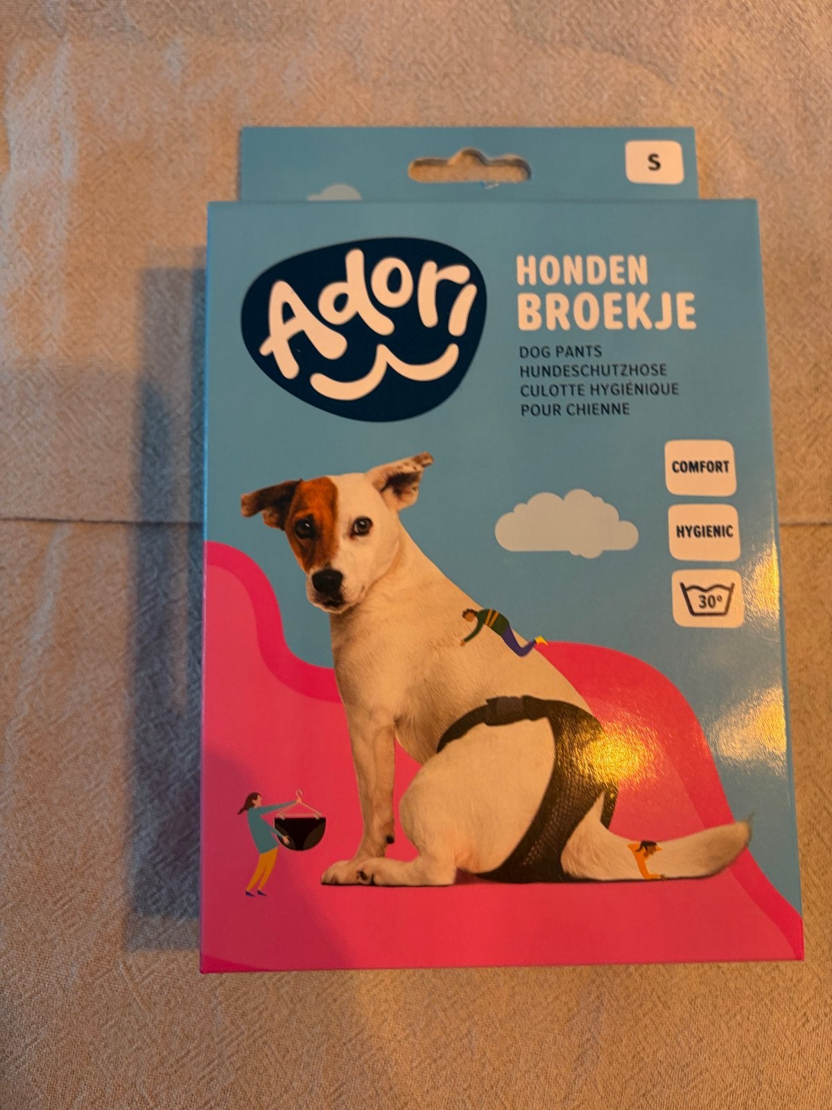 Honden broekje, Ophalen, Nieuw