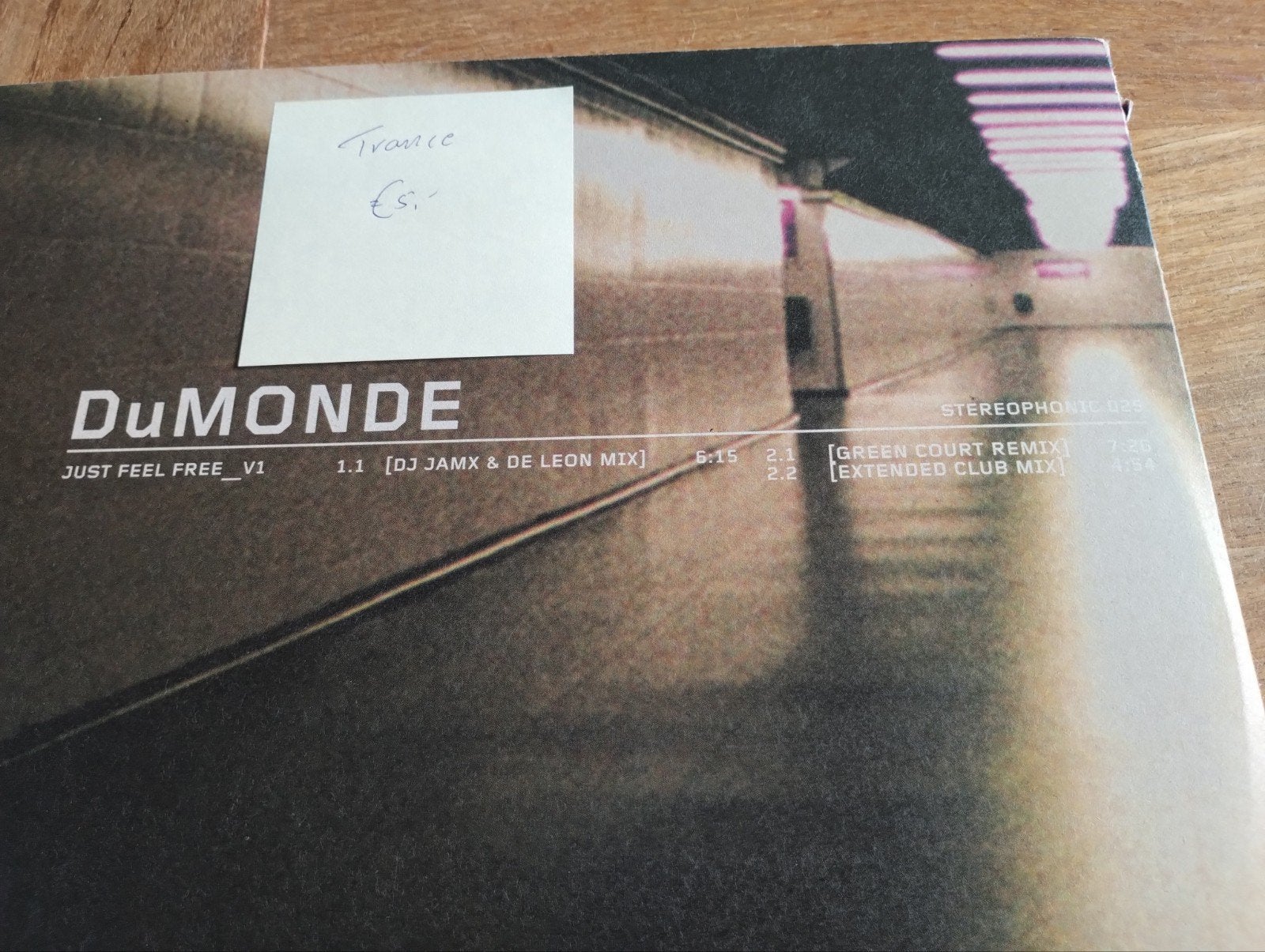 DuMONDE - Just Feel Free V1 (Trance 12" Vinyl Single), Cd's en Dvd's, Cd's | Dance en House, Ophalen of Verzenden, Gebruikt, Trance