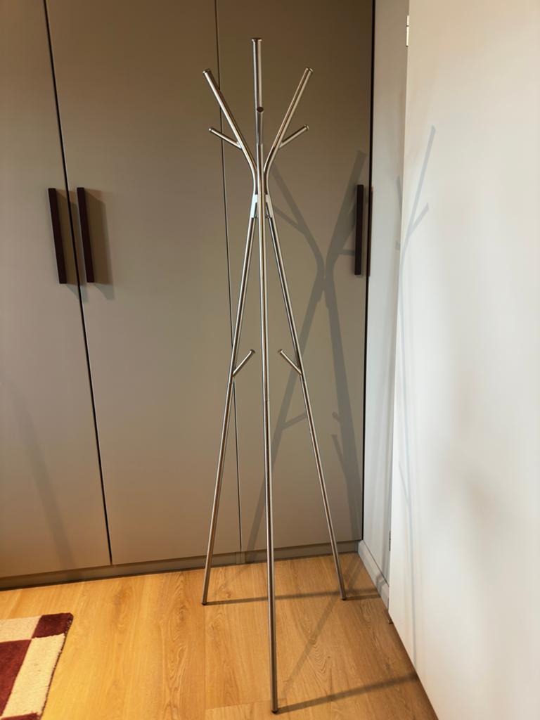 Ikea Ekrar kapstok staal chroom - 169cm hoog, Ophalen, Zo goed als nieuw, Metaal, Staande kapstok