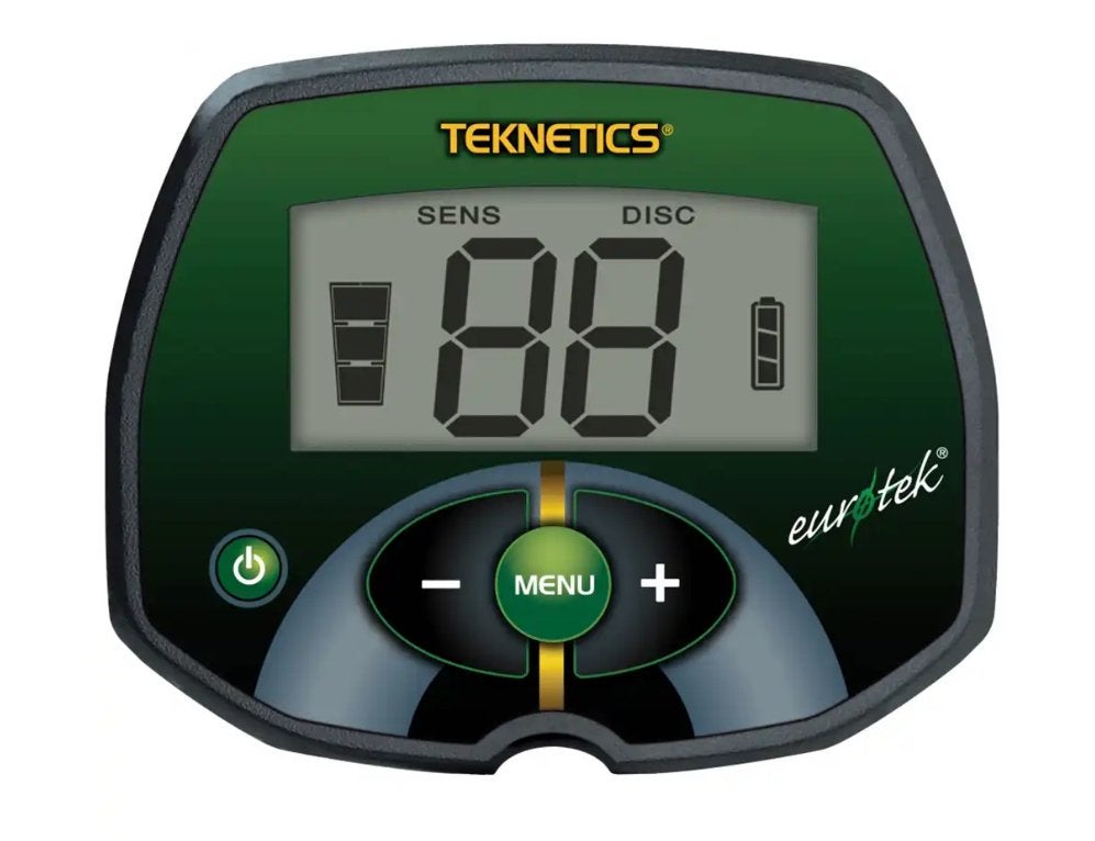 Teknetics Eurotek metaaldetector met gratis displayhoesje, Hobby en Vrije tijd, Metaaldetectors, Andreas Meyer Metalldetektoren
