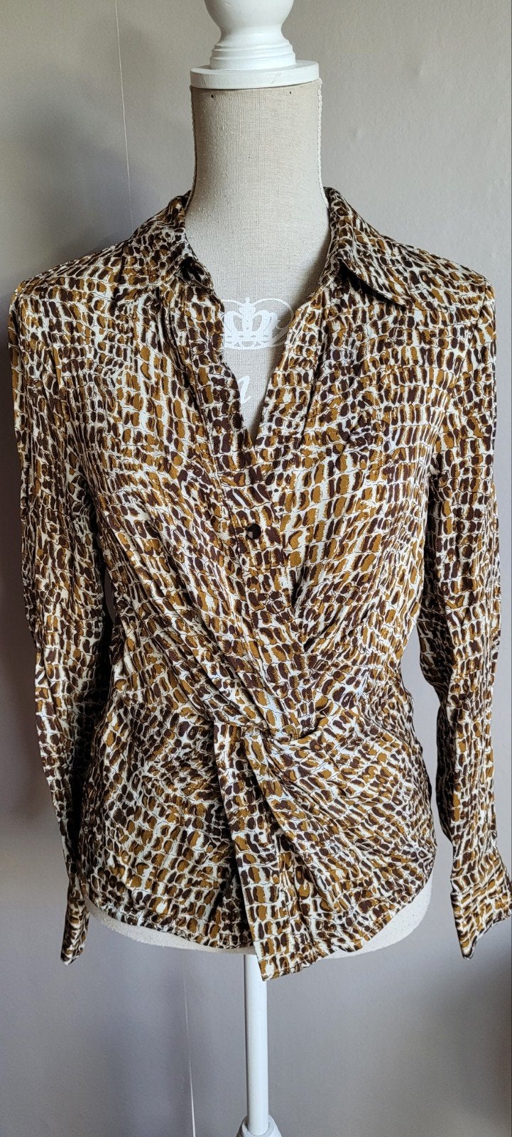 blouse Second Female, Second Female, Bruin, Ophalen of Verzenden, Zo goed als nieuw