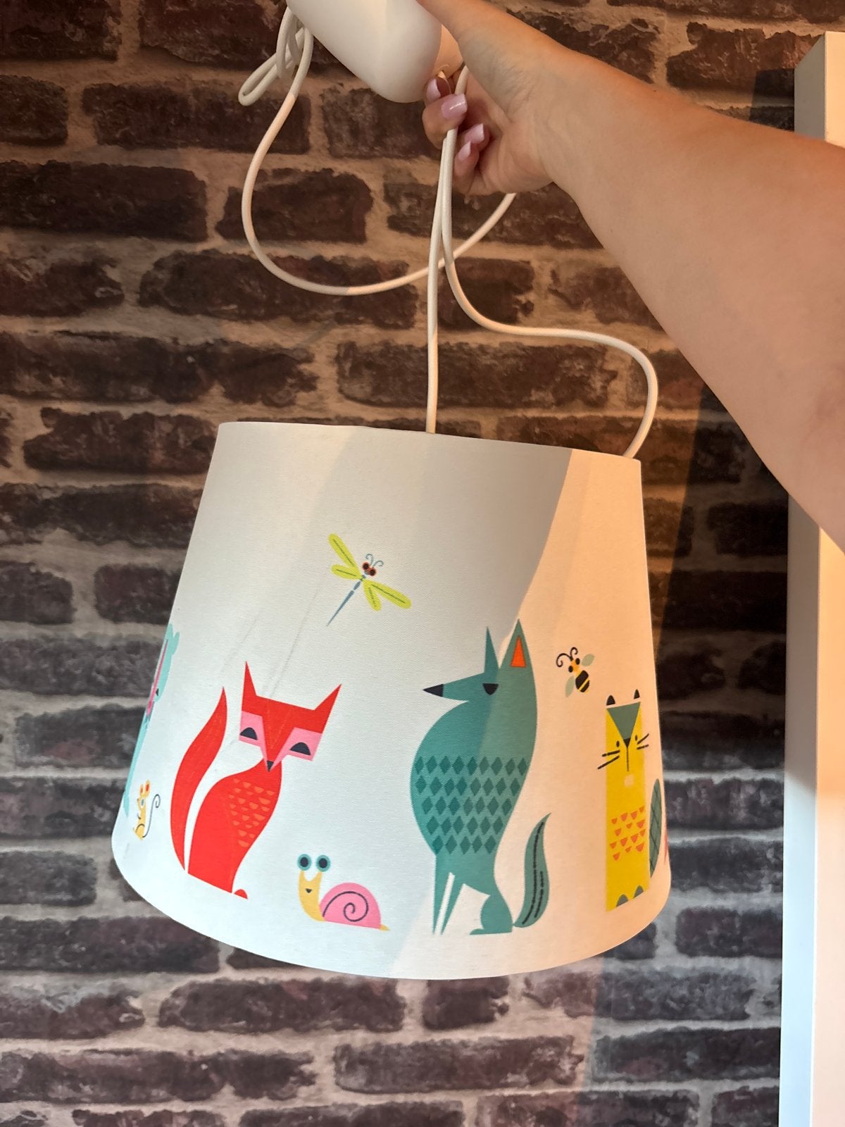 IKEA Kinderkamer Lamp met Dierenprint, Ophalen, Zo goed als nieuw, Minder dan 25 cm, Minder dan 100 cm