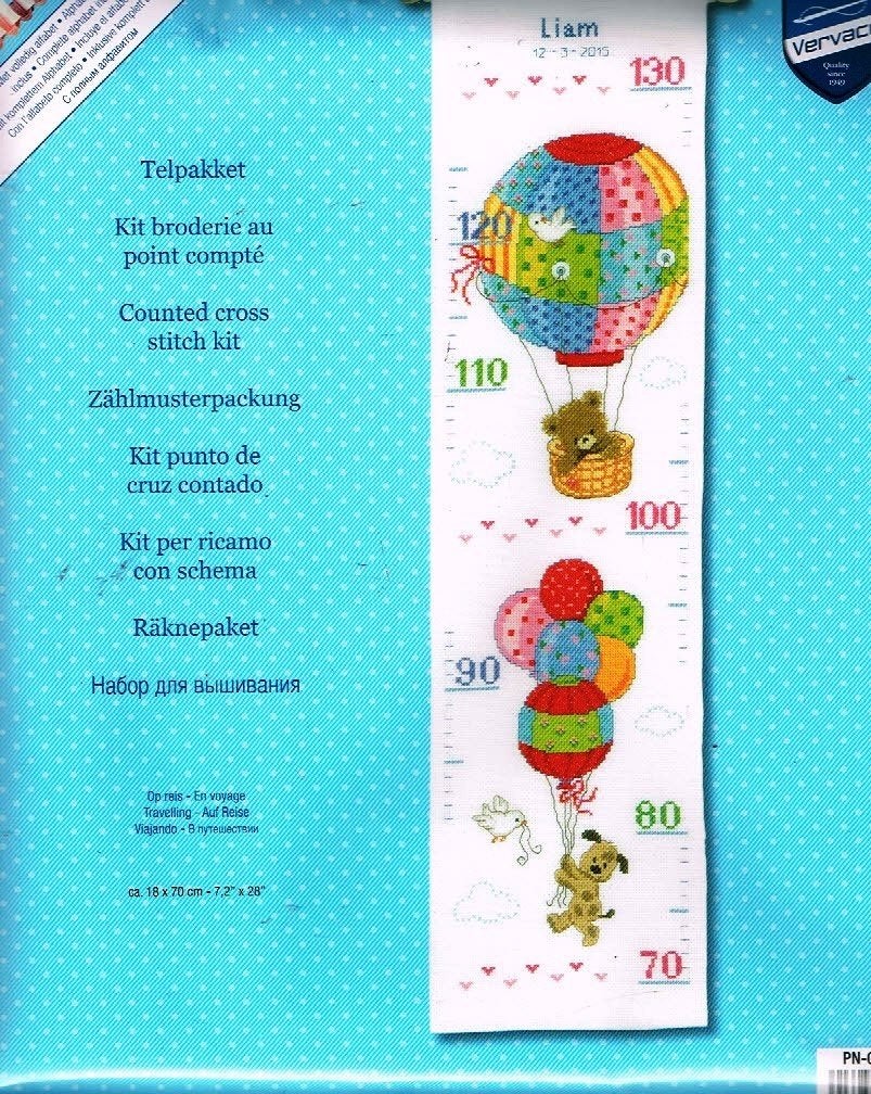 Cado vervaco borduurpakket groeimeter, OP REIS, Ophalen of Verzenden, Nieuw, Handborduren, Borduurpakket