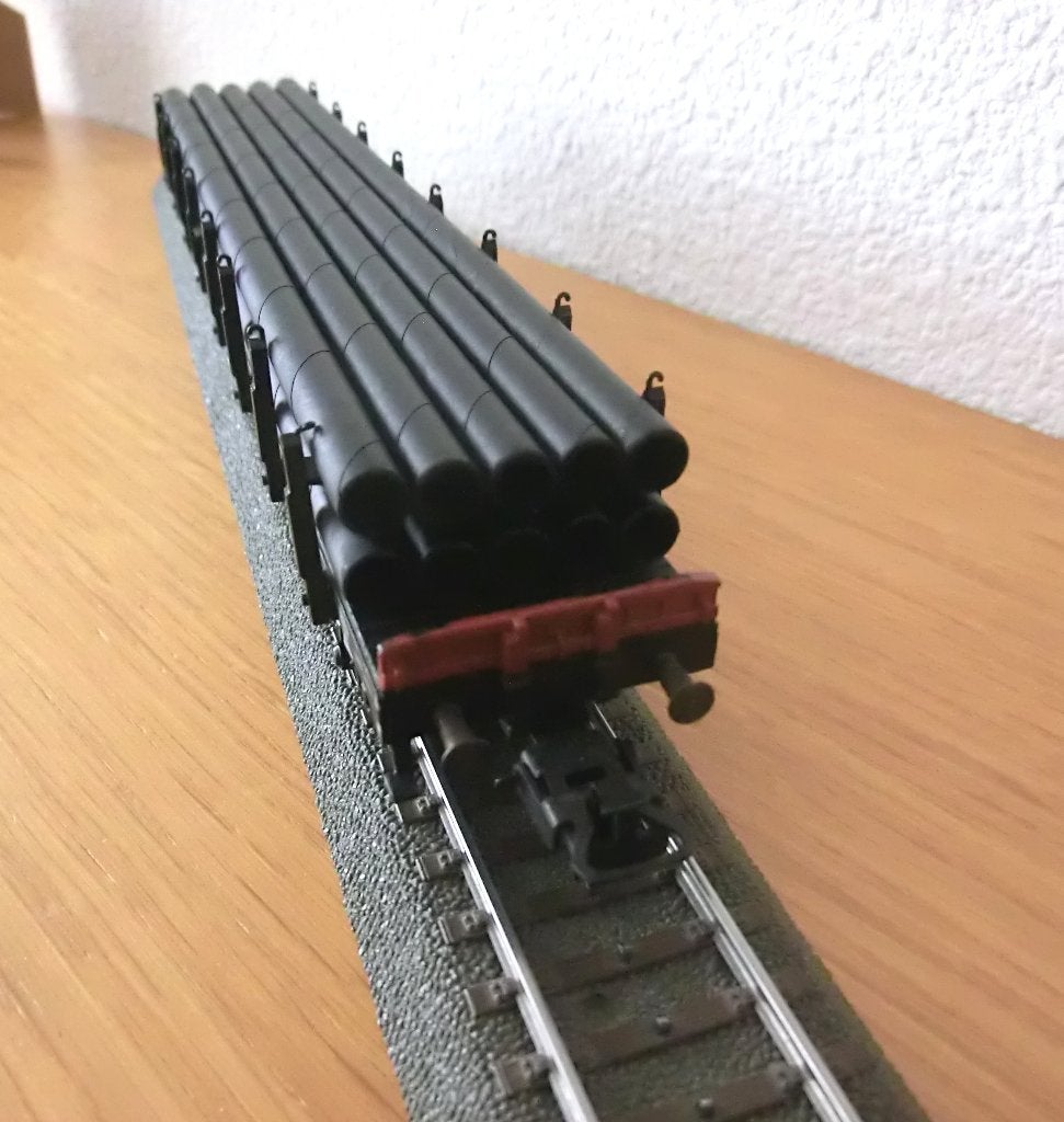 5 st zwarte buis lading voor wagons bv Märklin 4663, Overige merken, Gelijkstroom of Wisselstroom, Ophalen of Verzenden, Nieuw