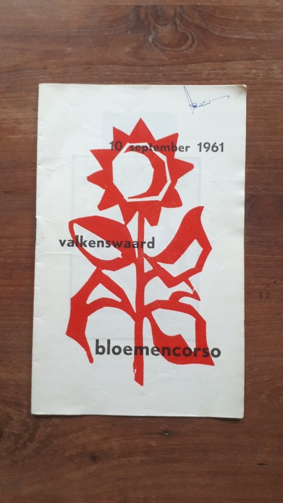 Folder van het Bloemencorso in Valkenswaard - 10 sep. 1961, Verzamelen, Ophalen of Verzenden, Gebruikt, Overige typen
