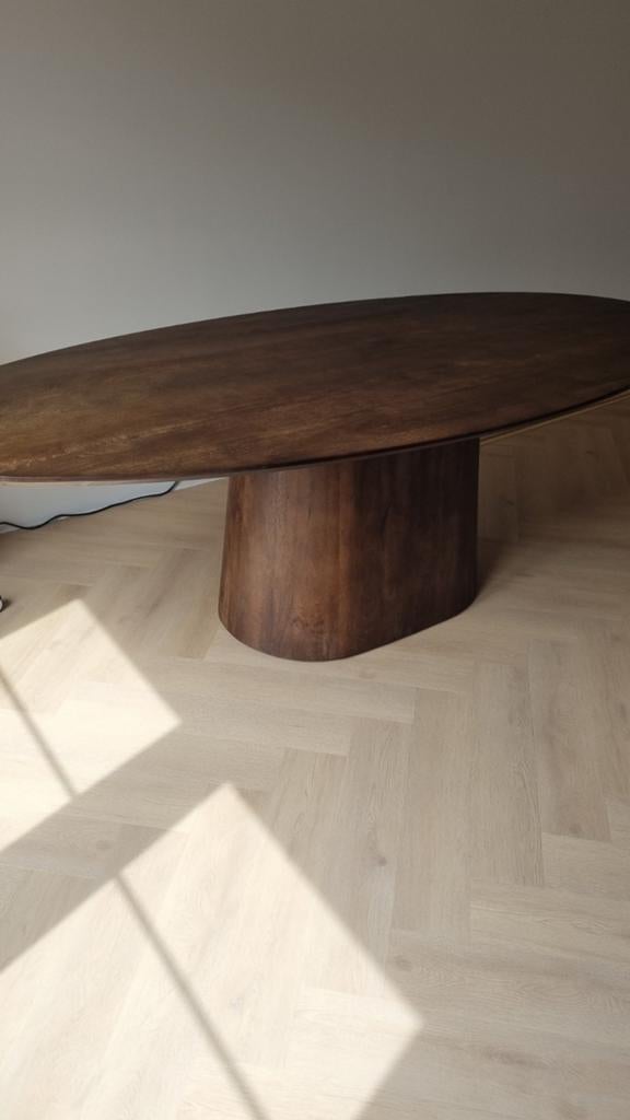 Prachtige eettafel van 240cm, 100 tot 150 cm, 200 cm of meer, Ophalen of Verzenden, 75 cm of meer
