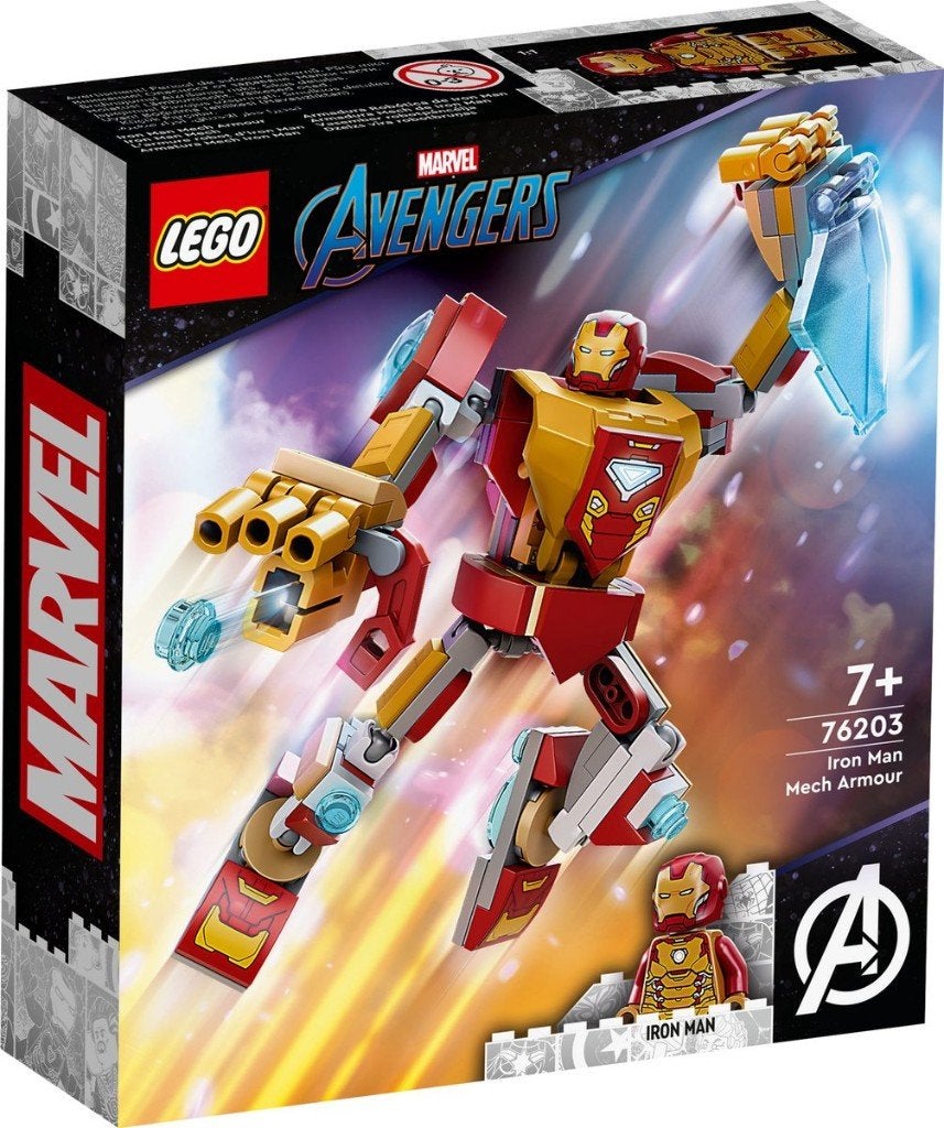LEGO 76203 - Marvel Iron Man Mechapantser, Marvel, Lego, Ophalen of Verzenden, Zo goed als nieuw