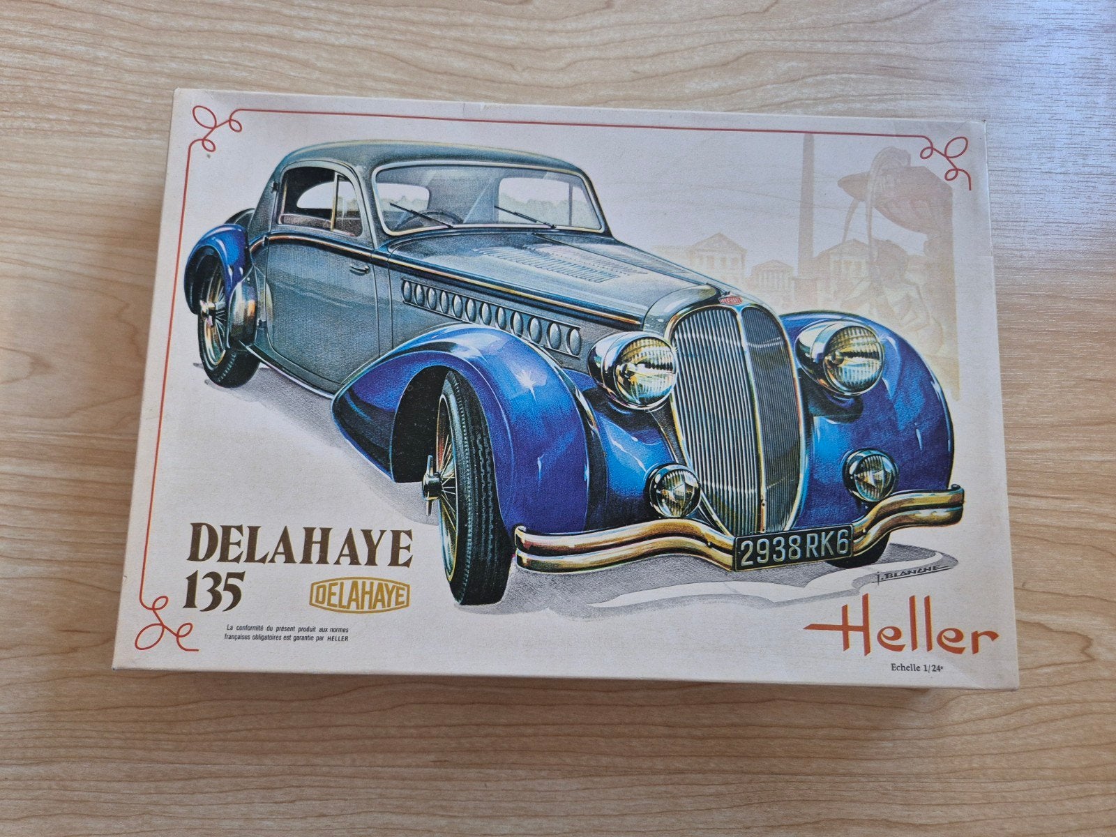 Heller Delahaye 135 Schaalmodel Auto 1:20, Auto, Groter dan 1:32, Nieuw, Ophalen of Verzenden