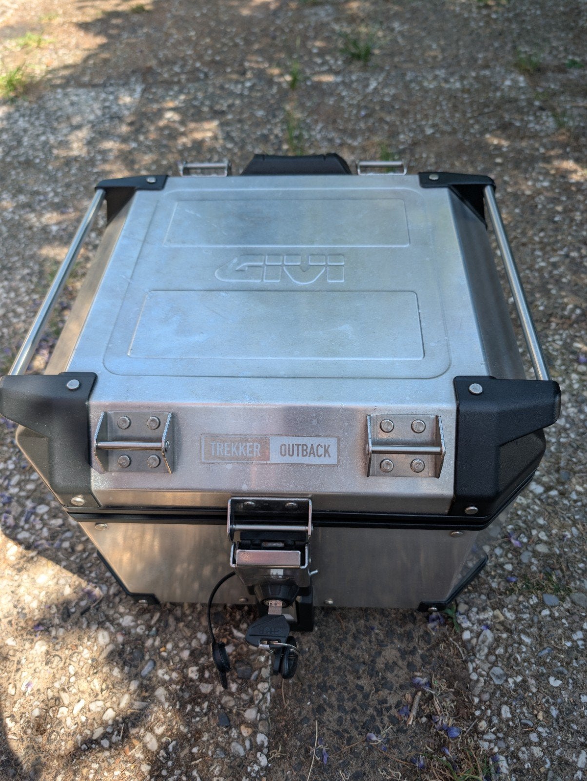 Givi Outback Trekker 42L Topkoffer & Zijkoffers Monokey Set, Ophalen, Gebruikt