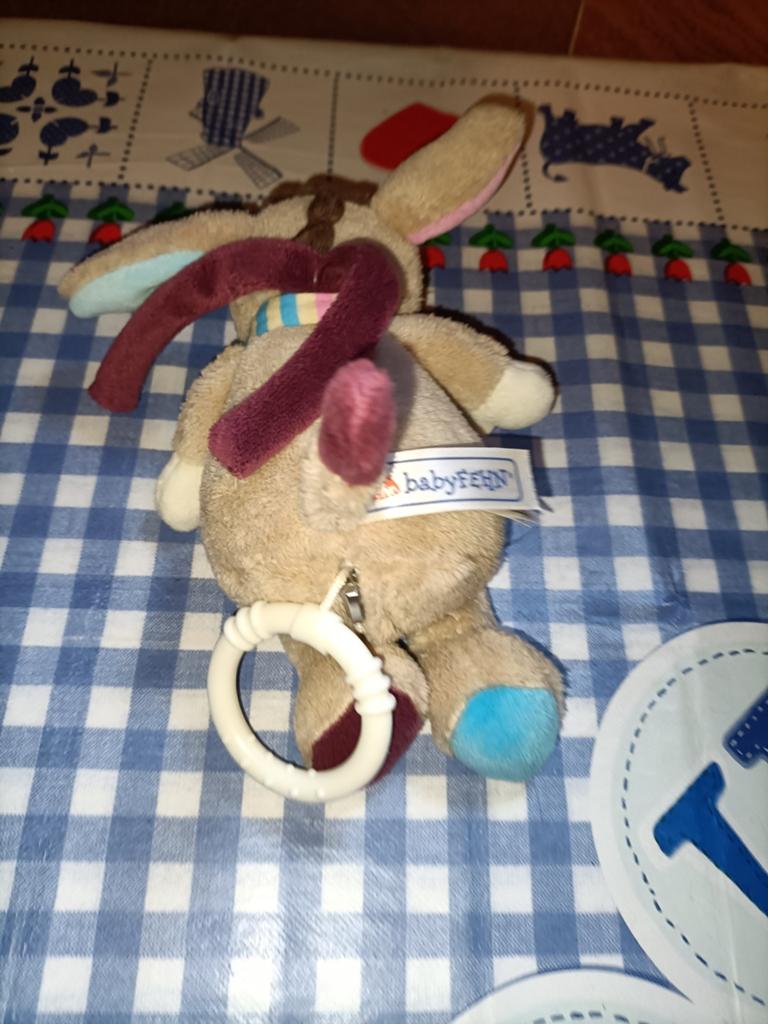 Paard knuffel Baby Fehn met slaapliedje 18 cm groot, Ophalen of Verzenden, Zo goed als nieuw