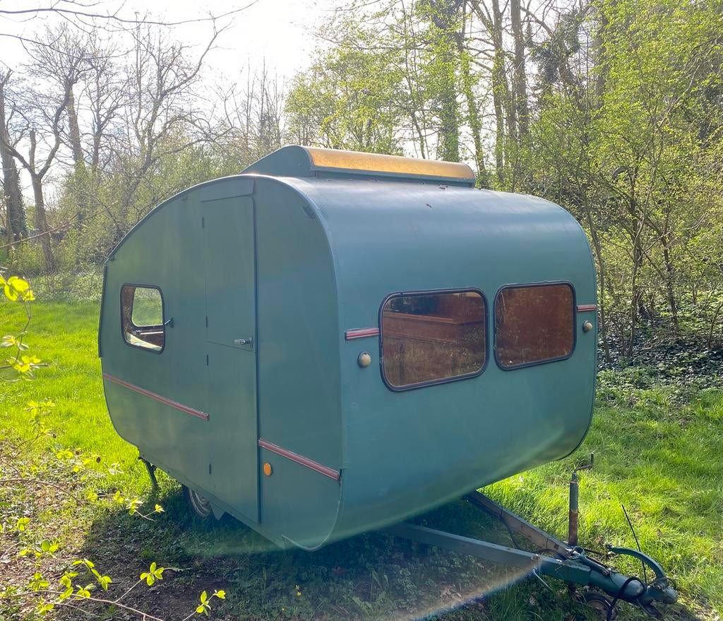 Teardrop oldtimer Kema Kolibri caravan, jaren 60, Overige merken, Koelkast, Particulier, 500 - 750 kg