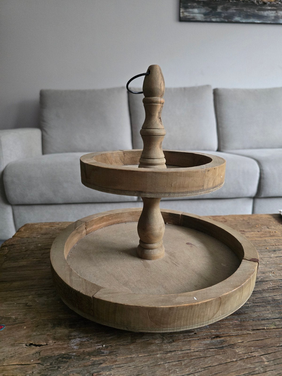 Houten etagère - rustieke / landelijke stijl, Huis en Inrichting, Ophalen, Hout, Bruin, Landelijk