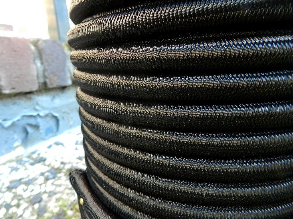 ELASTIEK 10mm haspels a 100mtr zwart polyester, Ophalen, Nieuw
