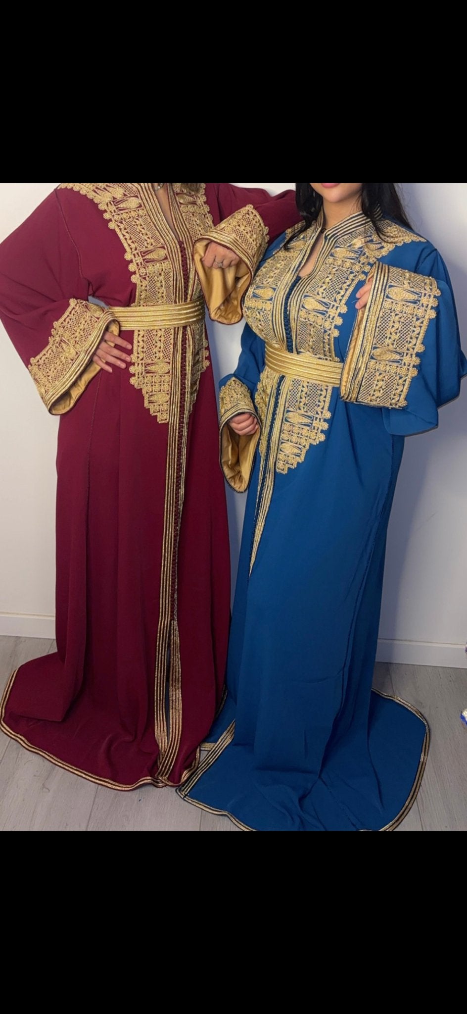 Prachtige Zusjes Caftan voor elke gelegenheid, Maat 38/40 (M), Nieuw, Ophalen of Verzenden, Rood