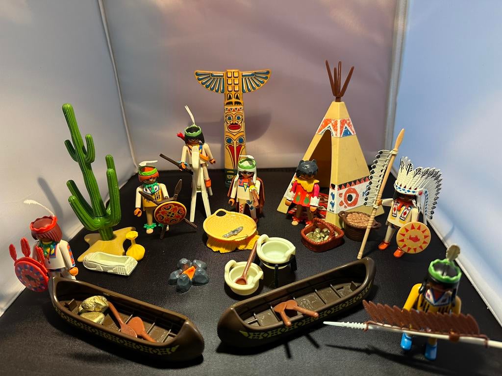Indianendorp 1 playmobil, Kinderen en Baby's, Speelgoed | Playmobil, Ophalen of Verzenden