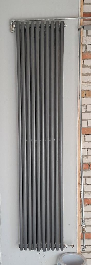 Haceka Designradiator Mojave antraciet – 184x38 cm – 1377W, Ophalen, Radiator, Minder dan 60 cm, Zo goed als nieuw