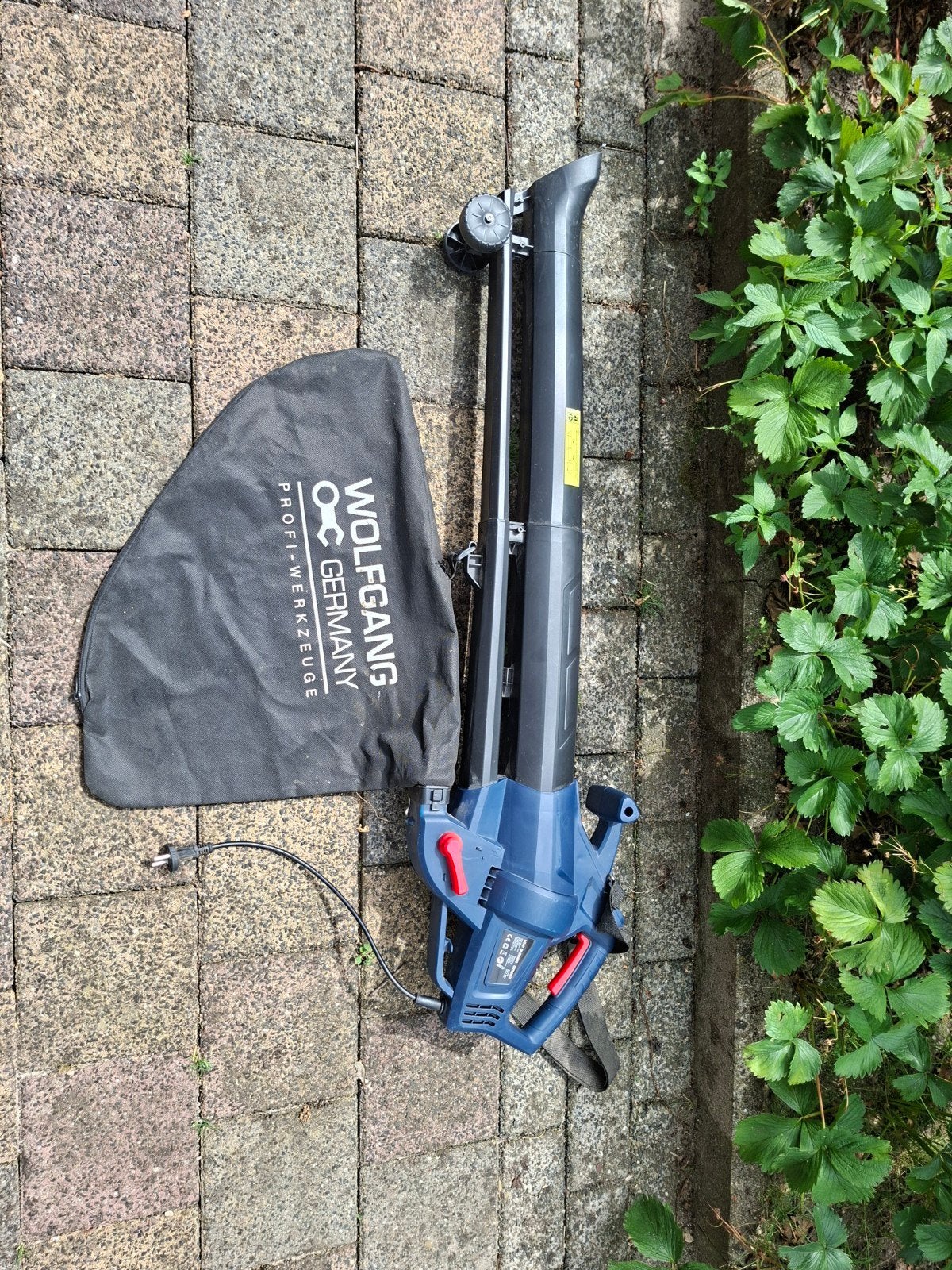Wolfgang Germany Bladblazer GTB283 - Elektrisch, Gebruikt, Met opvangzak, Handgedragen, Ophalen of Verzenden