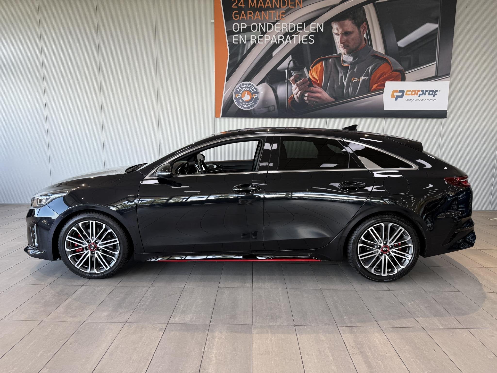 Kia ProCeed 1.6 T-GDI GT panoramadak, Auto's, Stof, Gebruikt, Zwart, Lichtsensor