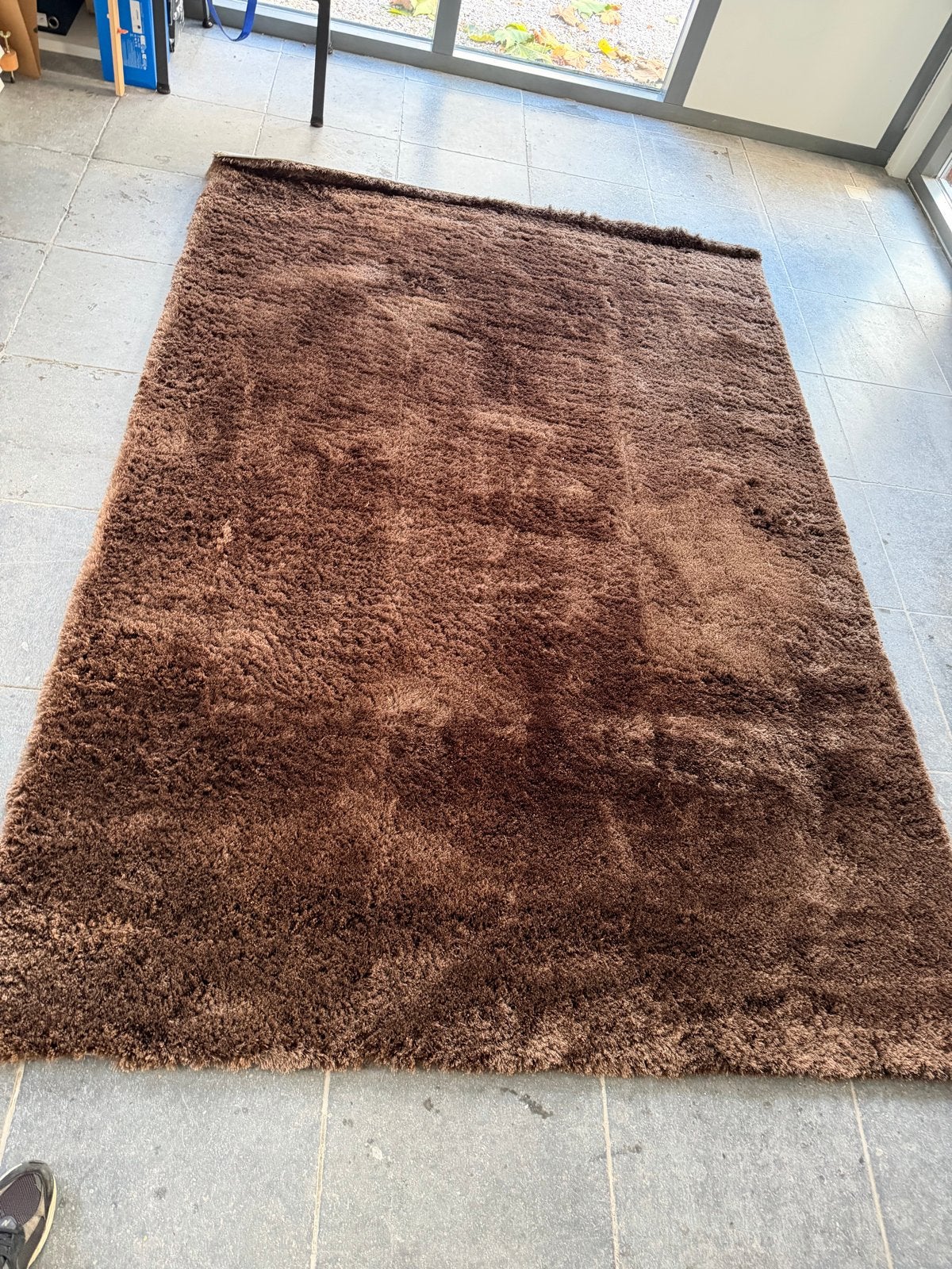 Brinker hoogpolig vloerkleed - 200x290cm, Ophalen, Bruin, 150 tot 200 cm, 200 cm of meer
