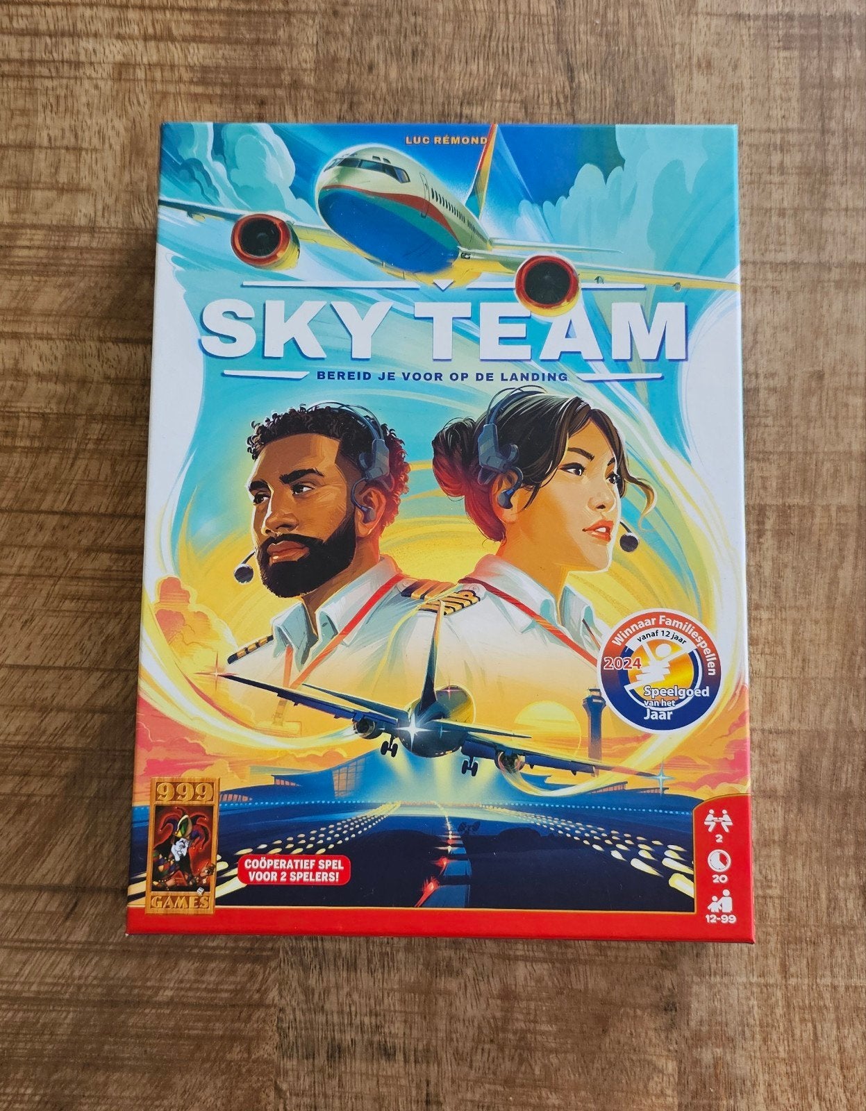 Sky Team - Coöperatief Bordspel, Een of twee spelers, Ophalen of Verzenden, Zo goed als nieuw, 999 Games