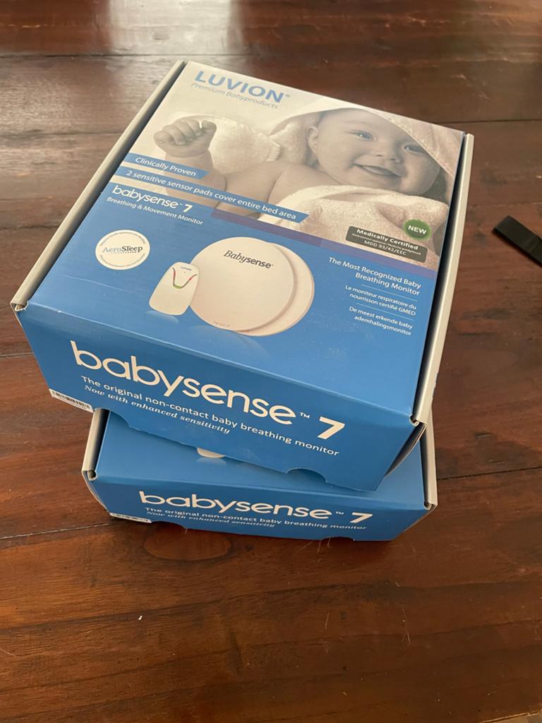 Luvion Babysense 7 Ademhalingsmonitor 2x volledige set zgan, Ophalen of Verzenden, Zo goed als nieuw, Minder dan 100 meter