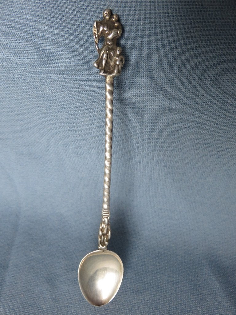 Dooplepeltje in zilver ( zwaardkeur ) - 19e eeuw, Ophalen of Verzenden, Zilver