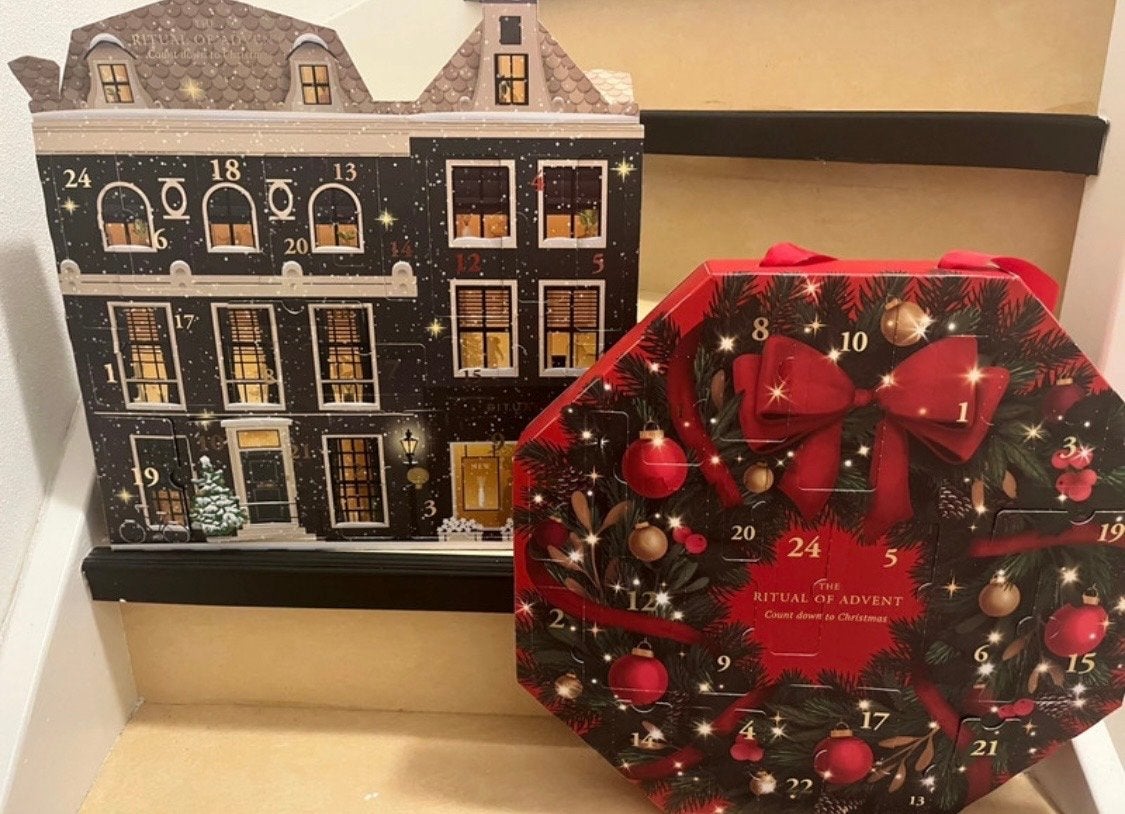 LEGE Rituals adventskalender en verpakking dozen, Ophalen