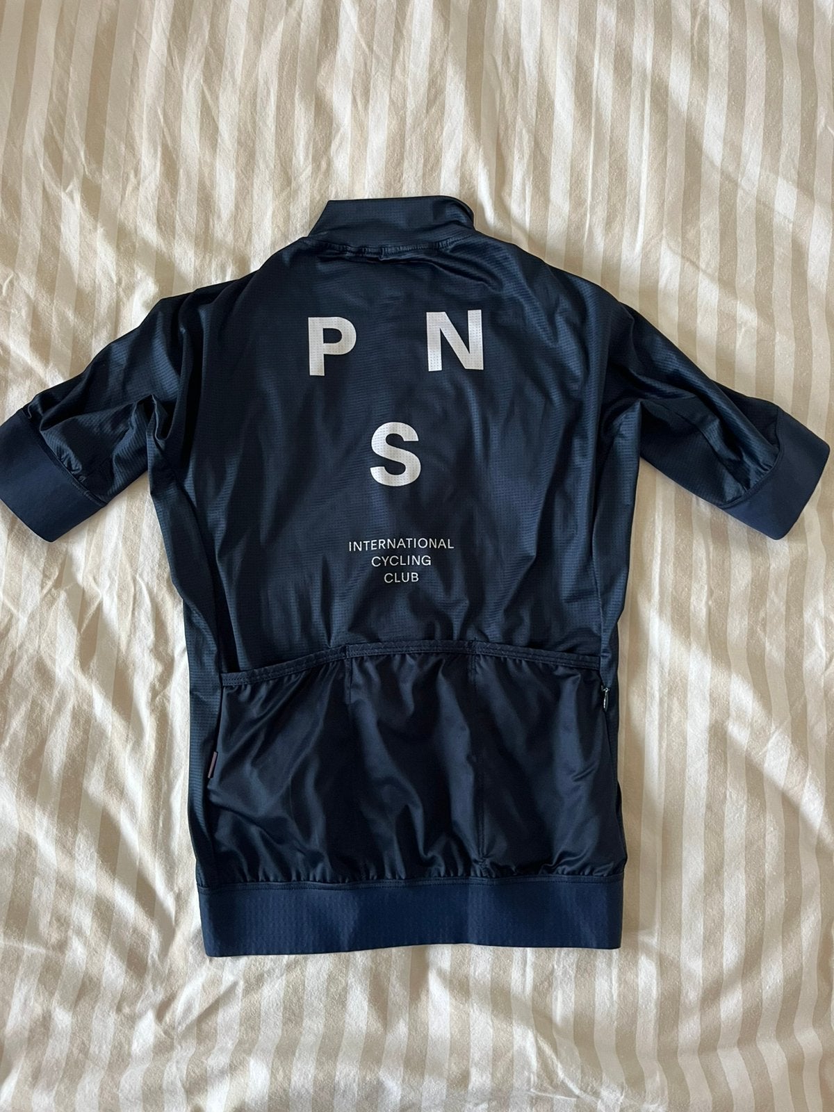 Pas Normal Jersey Mechanism, Blauw, Ophalen of Verzenden, Zo goed als nieuw, Hardlopen of Fietsen
