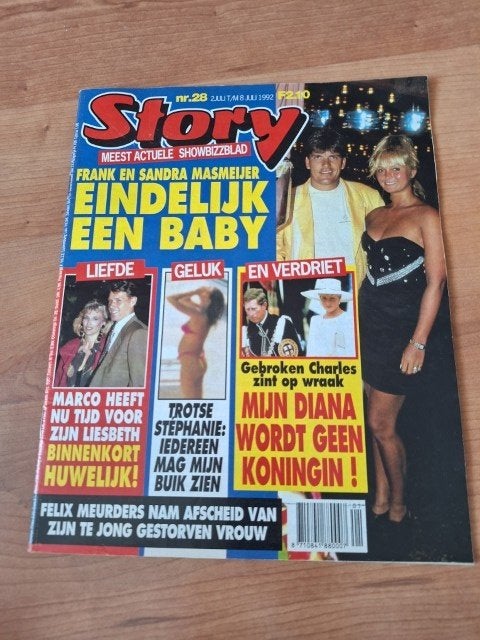 Story 1992 Songfestival Prinses Diana Don Johnson Dee Dee, Boeken, Verzenden, Gelezen, Overige typen