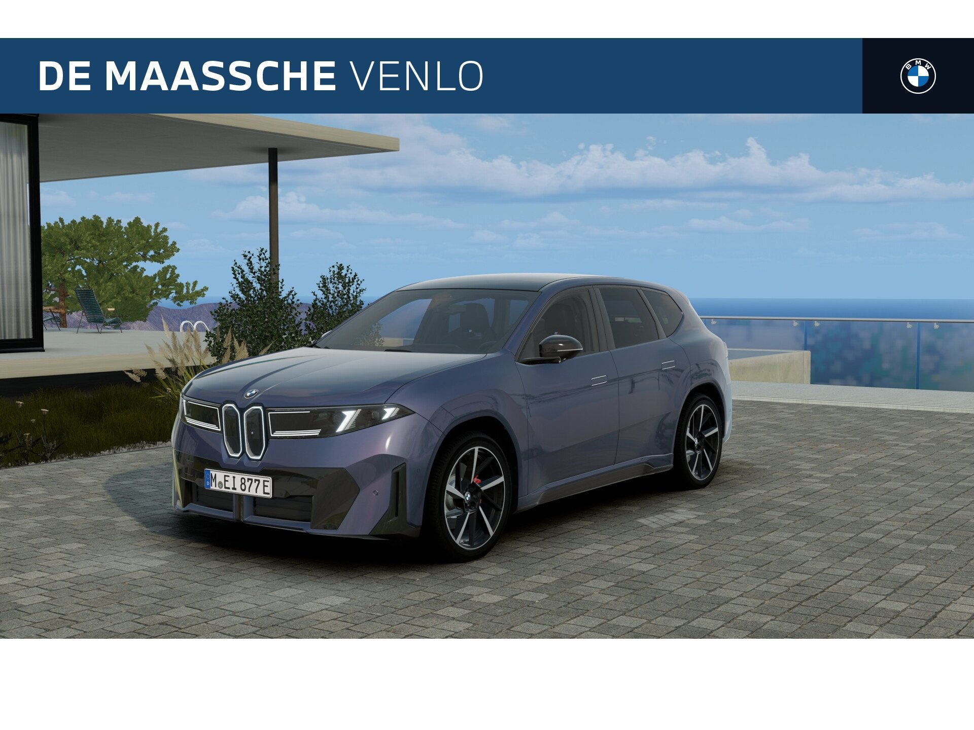 BMW iX3 40 eDrive / Panoramadak / Trekhaak / M Sportstoelen, Automaat, Achterwielaandrijving, Zwart, Leder
