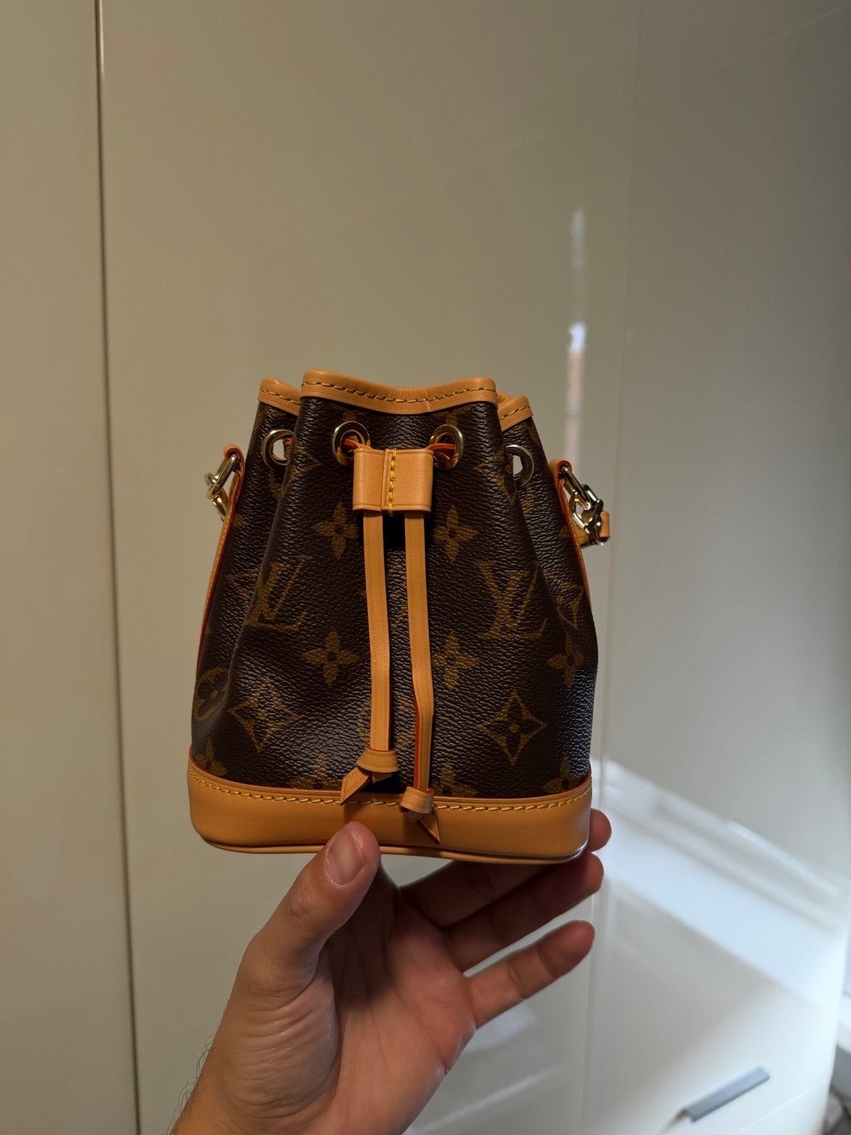 Louis Vuitton Noé Mini Monogram Canvas, Ophalen of Verzenden, Nieuw, Bruin, Schoudertasje