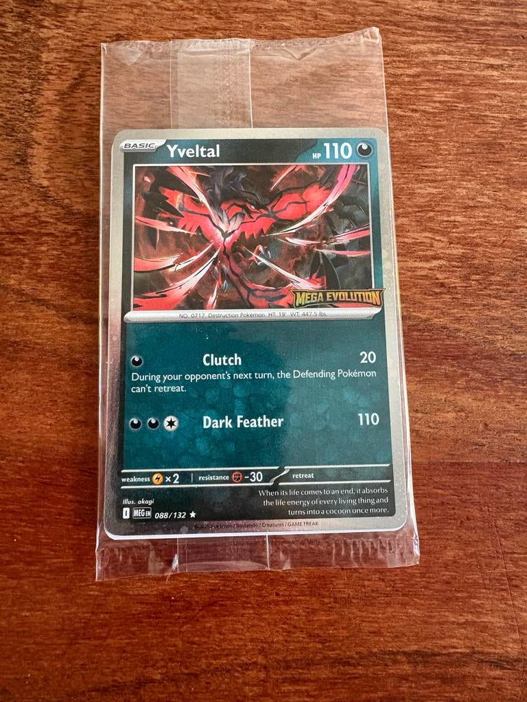 Pokemon 088/132 Yveltal promo, Ophalen of Verzenden, Nieuw