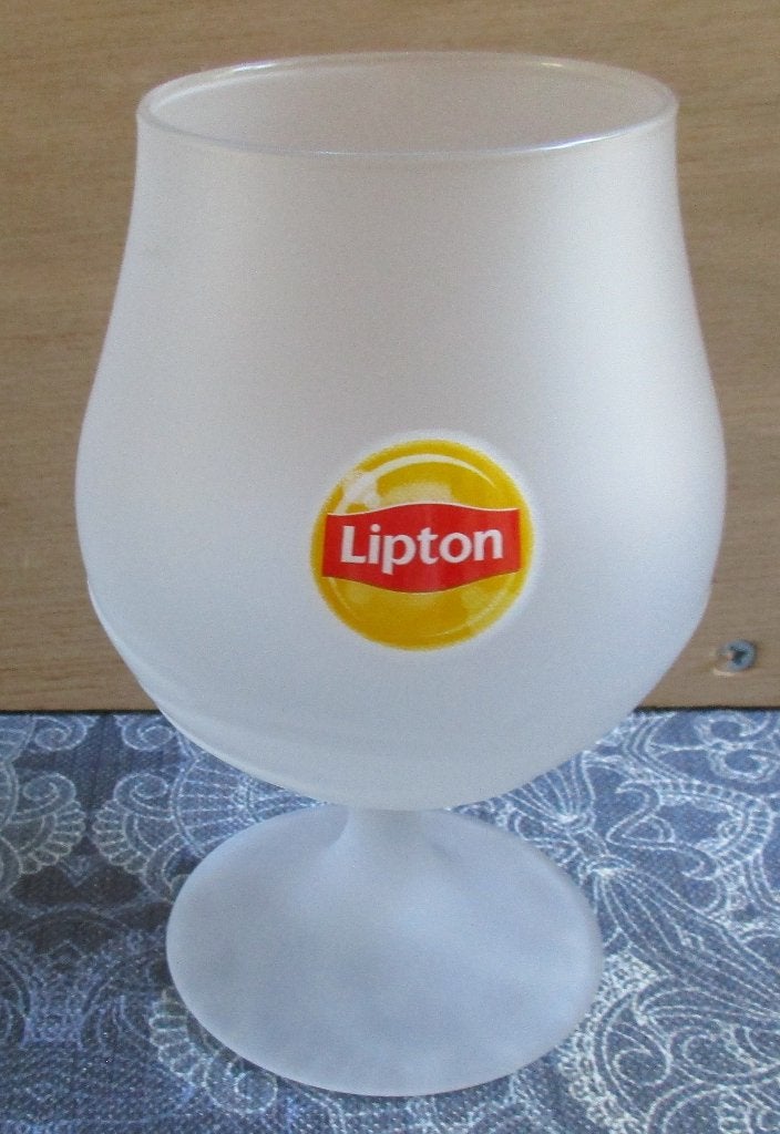 doos met 6 nieuwe Lipton Ice Tea glazen 400 ml, Ophalen of Verzenden, Nieuw, Frisdrankglas