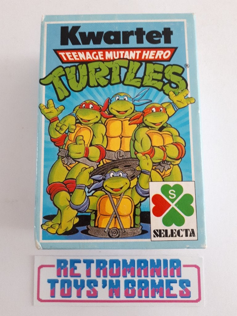 kwartetspel selecta - tmnt turtles, Verzenden, Zo goed als nieuw, Kwartet(ten)