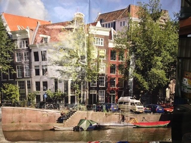 Amsterdam sfeer plastic zeil voor buiten, Ophalen, Zo goed als nieuw