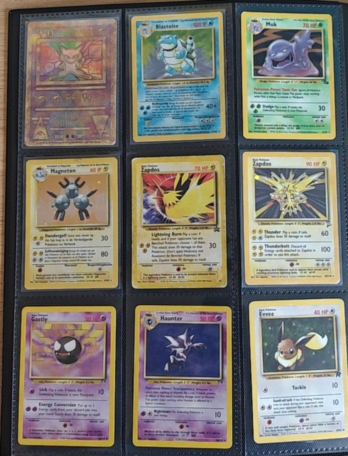 Pokemin Kaarten Verzameling Vintage WOTC - Holo's & First Ed, Hobby en Vrije tijd, Verzamelkaartspellen | Pokémon, Ophalen of Verzenden