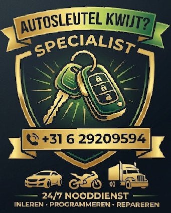 motor sleutel kwijt of reserve nodig, Ophalen, Nieuw