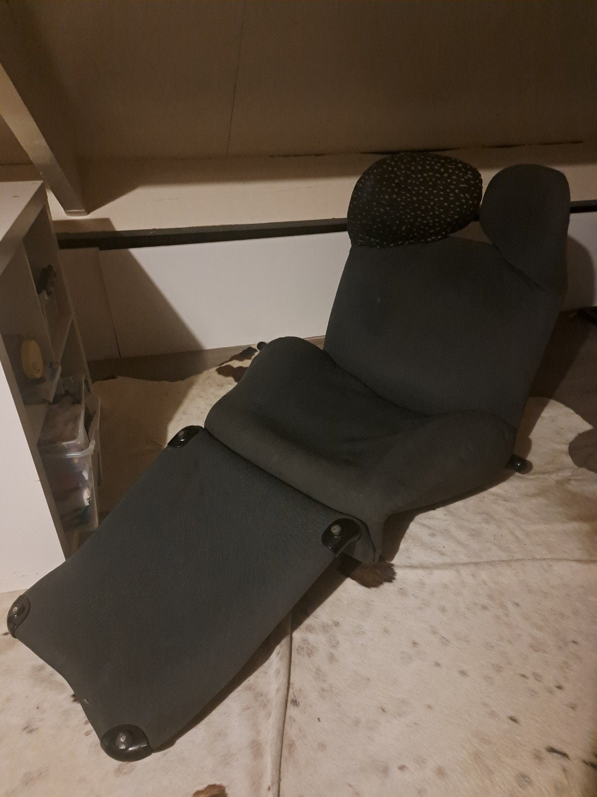 Cassina 111 Wink fauteuil, Ophalen, Gebruikt, Grijs