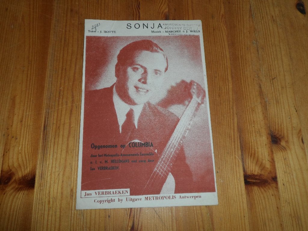 Sonja - marchel / wills / hotte, Gebruikt, Gitaar, Ophalen of Verzenden, Artiest of Componist