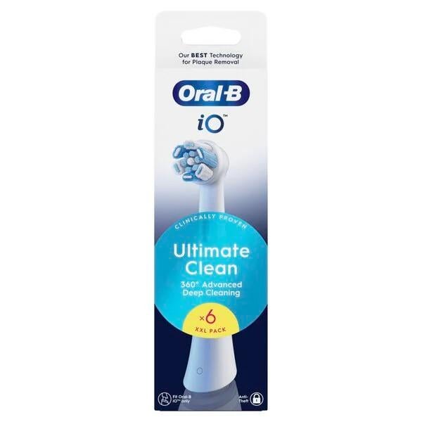 Oral-B iO Ultimate Clean Opzetborstels - Multipack 6 Stuks, Witgoed en Apparatuur, Persoonlijke-verzorgingsapparatuur, Nieuw, Mondverzorging
