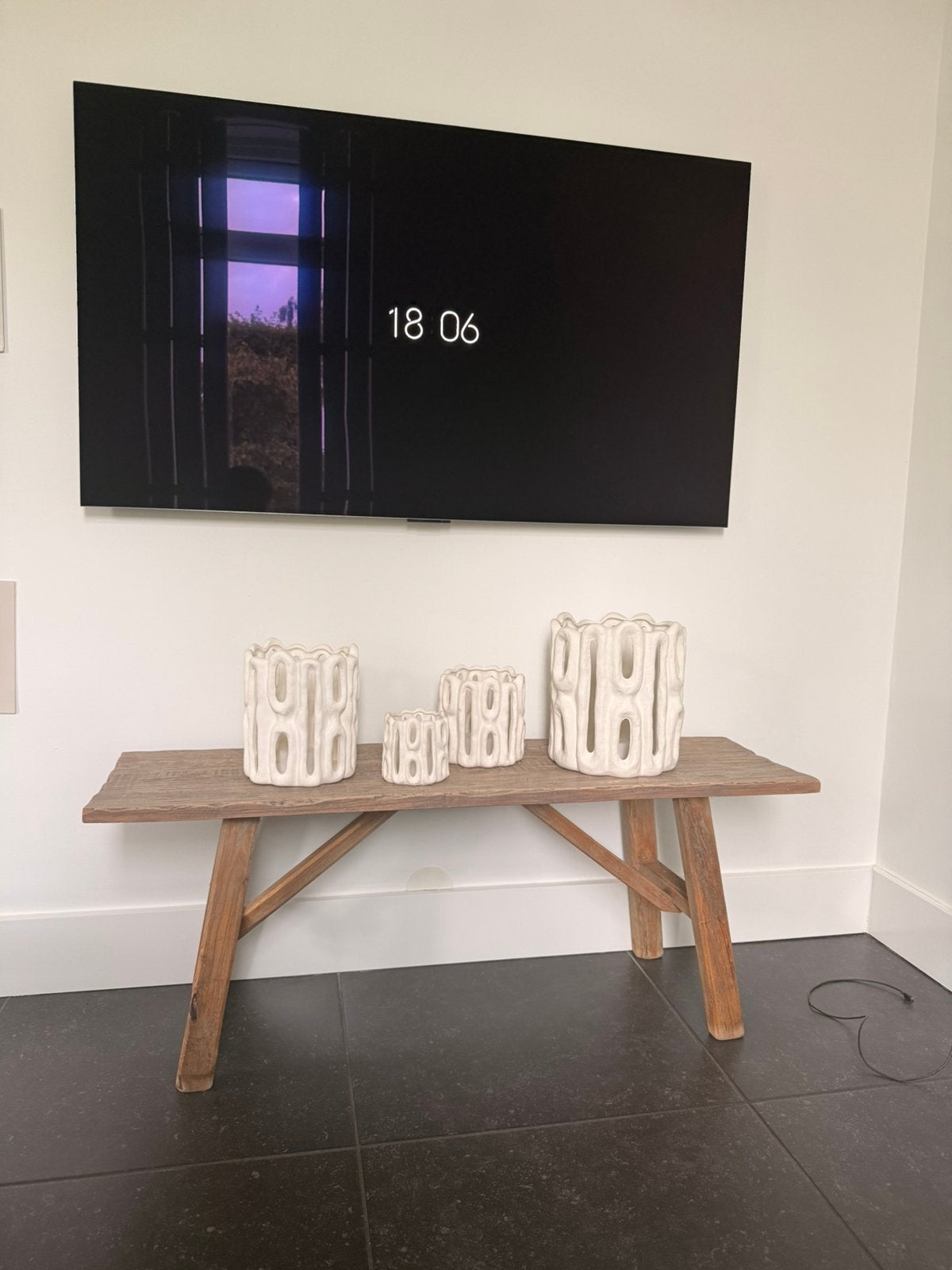Tv meubel / dressoir, Ophalen, 100 tot 150 cm, Zo goed als nieuw, 25 tot 50 cm