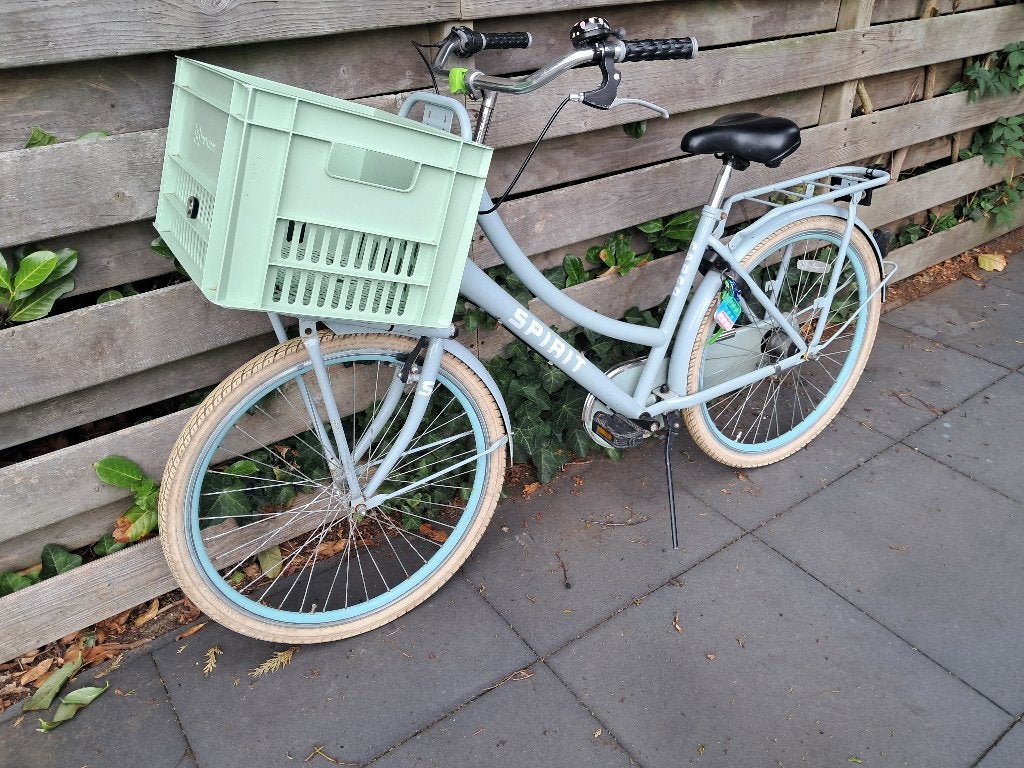 Spirit 26 inch mintgroene fiets, Fietsen en Brommers, Terugtraprem, Gebruikt, Versnellingen, Spirit