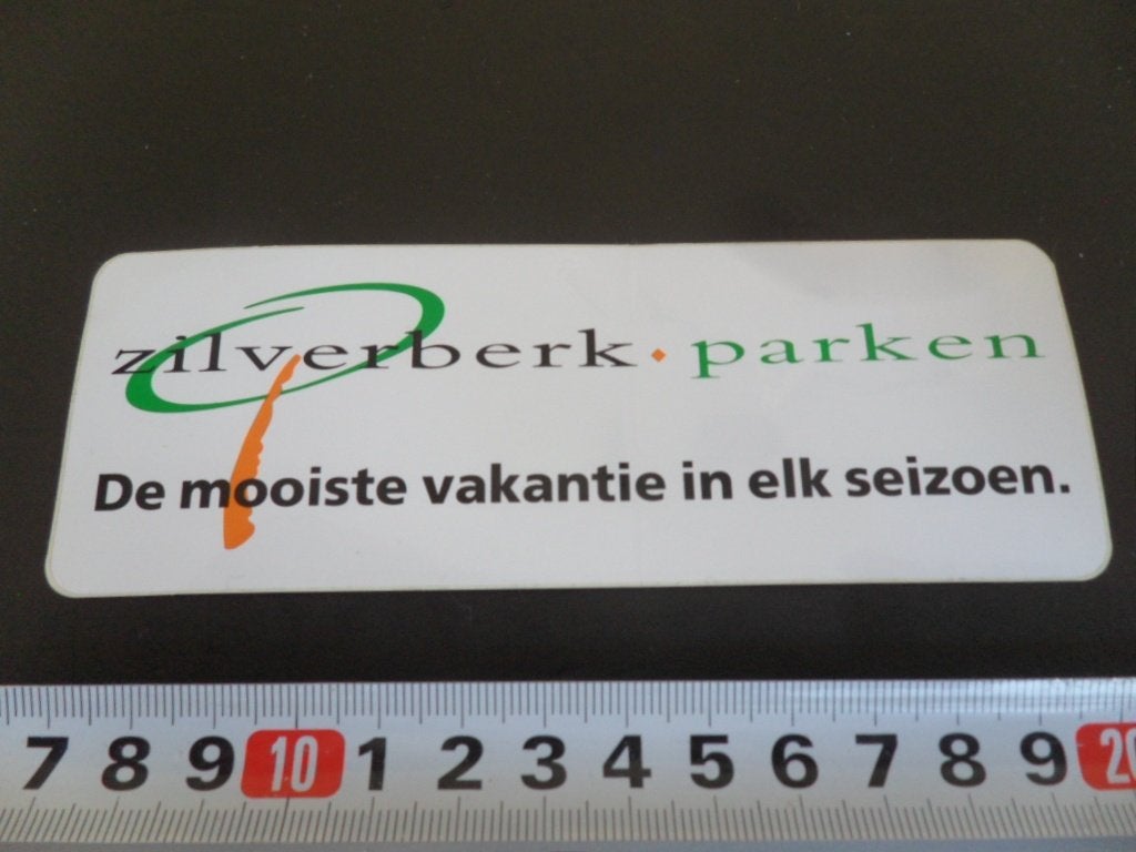sticker Zilverberk Parken De mooiste vakantie in elk seizoen, Ophalen of Verzenden, Zo goed als nieuw