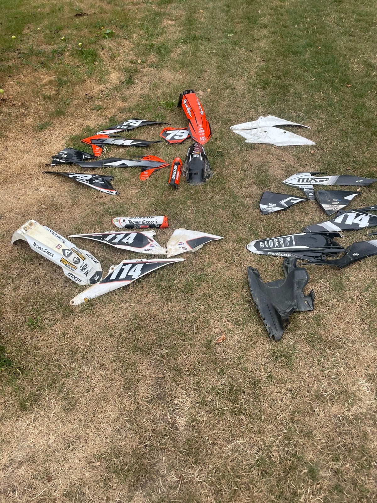 3 kappen sets 19 - 22 KTM sx - sxf modellen, Ophalen of Verzenden, Zo goed als nieuw, Overige merken